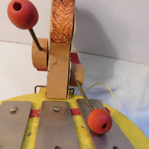 VINTAGE FISHER PRICE TEDDY ZILO XYLOPHONE PULL TOY - Picture 11 of 11